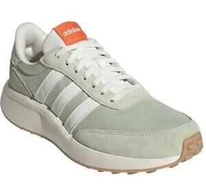 Adidas Run 70s Sneakers 9.5 Linen Green Cloud White Impact Orange HQ1973